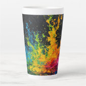 Tasse Latte Paint coloré (Devant)