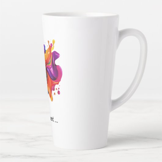 Tasse Latte paint splatter explosion (Droite)