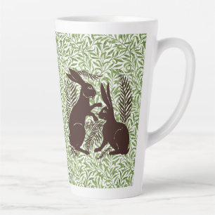 Tasse Latte Paire Art nouveau de lapins De Morgan et Morris