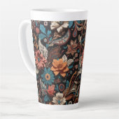 Tasse Latte Paisley Floral (Angle gauche)