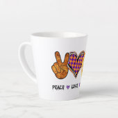 Tasse Latte Paix, Amour, Sorcière (Angle gauche)