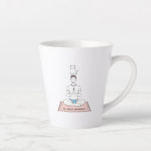 Tasse Latte Paix Intérieure, Chat Extérieur (Droite)