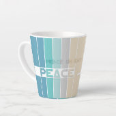 Tasse Latte Paix sur Terre (Angle gauche)