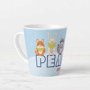 Tasse Latte Paix sur Terre Animaux des bois
