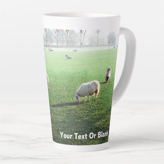 Tasse Latte Palais de Blenheim Moutons (Angle droit)