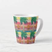 Tasse Latte Palm Tree and Sailboat (Angle droit)
