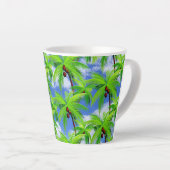 Tasse Latte Palm Tree Tropical (Angle droit)