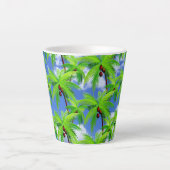 Tasse Latte Palmier Tropical (Devant)