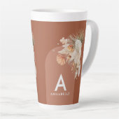 Tasse Latte Palmiers de palme botanique moderne terre cuite pa (Angle droit)