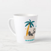 Tasse Latte Panda paresseux mignon (Angle gauche)