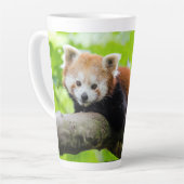 Tasse Latte Panda rouge (Angle gauche)