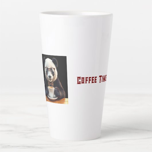 Tasse Latte Panda's Coffee Break (Devant)