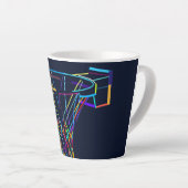 Tasse Latte Panier de basketball (Angle droit)