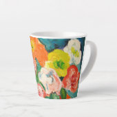 Tasse Latte Panier de fleurs en latte (Angle droit)
