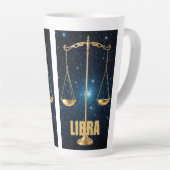 Tasse Latte Panneau d'astrologie de la bibliothèque (Angle droit)
