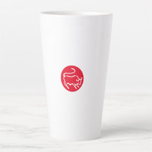 Tasse Latte Panneau Taurus Zodiac minimaliste moderne Plain él