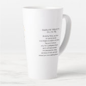 Tasse Latte Panneau zodiaque astrologie du Taurus aquarelle |  (Angle droit)