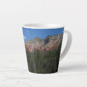 Tasse Latte Panorama de Red Rocks à Sedona Arizona (Angle droit)