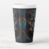 Tasse Latte Panthère noire (Devant)