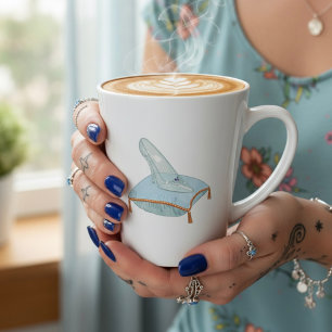 Tasse Latte Pantoufle de verre