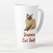 Tasse Latte Papa Chat Siamese (Angle droit)