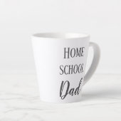 Tasse Latte Papa de l'école familiale gris et blanc (Angle droit)
