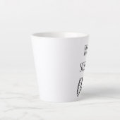 Tasse Latte Papa de l'école familiale gris et blanc (Devant)