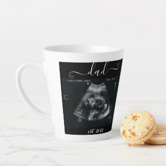 Tasse Latte papa est. 2022 Avec Ultrasound Picture