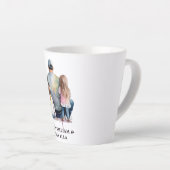 Tasse Latte Papa et filles personnalisées (9) (Angle droit)
