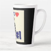 Tasse Latte Papa préféré du monde #1 (Droite)