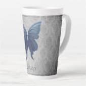 Tasse Latte Papillon à bijoux bleu (Angle droit)