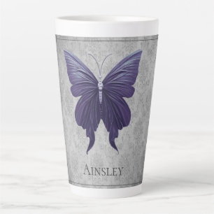 Tasse Latte Papillon à bijoux pourpre