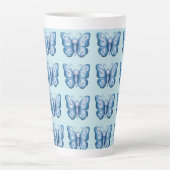Tasse Latte Papillon bleu (Devant)