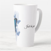 Tasse Latte Papillon Bleu (Angle droit)