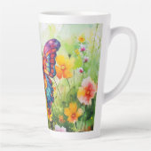 Tasse Latte Papillon Bleu Orange ailes (Droite)