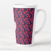 Tasse Latte Papillon Cerise Mignon personnalisé et sur mesure (Droite)
