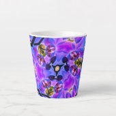 Tasse Latte Papillon comme des fleurs (Devant)