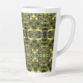 Tasse Latte Papillon d'anniversaire Abstrait (Droite)