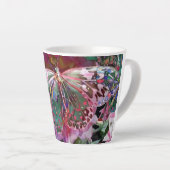 Tasse Latte Papillon de l'aube montante (Angle droit)