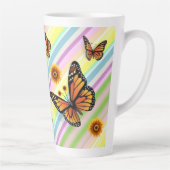 Tasse Latte Papillon en latte de bande de tournesol (Droite)