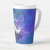Tasse Latte Papillon et fleurs (Angle droit)