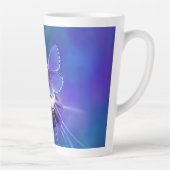 Tasse Latte Papillon et fleurs (Droite)