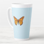 Tasse Latte Papillon Monarque (Angle gauche)