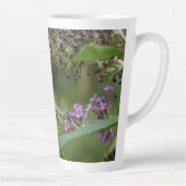 Tasse Latte Papillon Monarque sur papillon pourpre Bush (Droite)