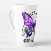 Tasse Latte Papillon plus fort (Angle gauche)
