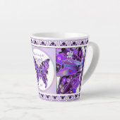 Tasse Latte Papillon pourpre 31 (Angle droit)
