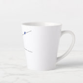 Tasse Latte Papillon rare sur le poème coquillage Murex décoll (Droite)