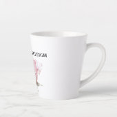 Tasse Latte Papillon Rose Pâle (Droite)