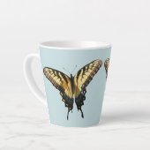 Tasse Latte Papillon Swallowtail III Belle photo colorée (Angle gauche)