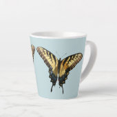 Tasse Latte Papillon Swallowtail III Belle photo colorée (Angle droit)